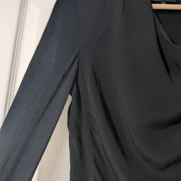 Aritzia Babaton | Oliver Draped Moto Jacket In Black - Picture 7 of 10